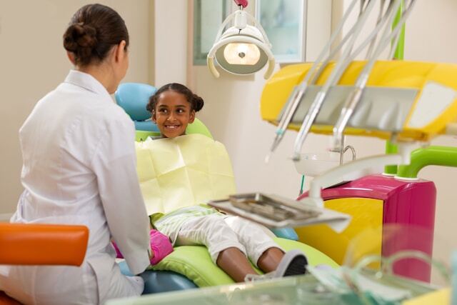 Child at dentist