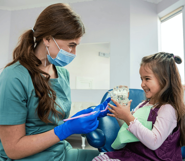 Child learning about their treatment