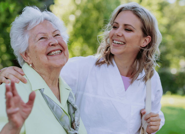 Smile from a retiree