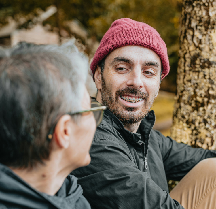 Man with Traditional Braces smiling