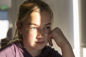 portrait of 12 year old girl